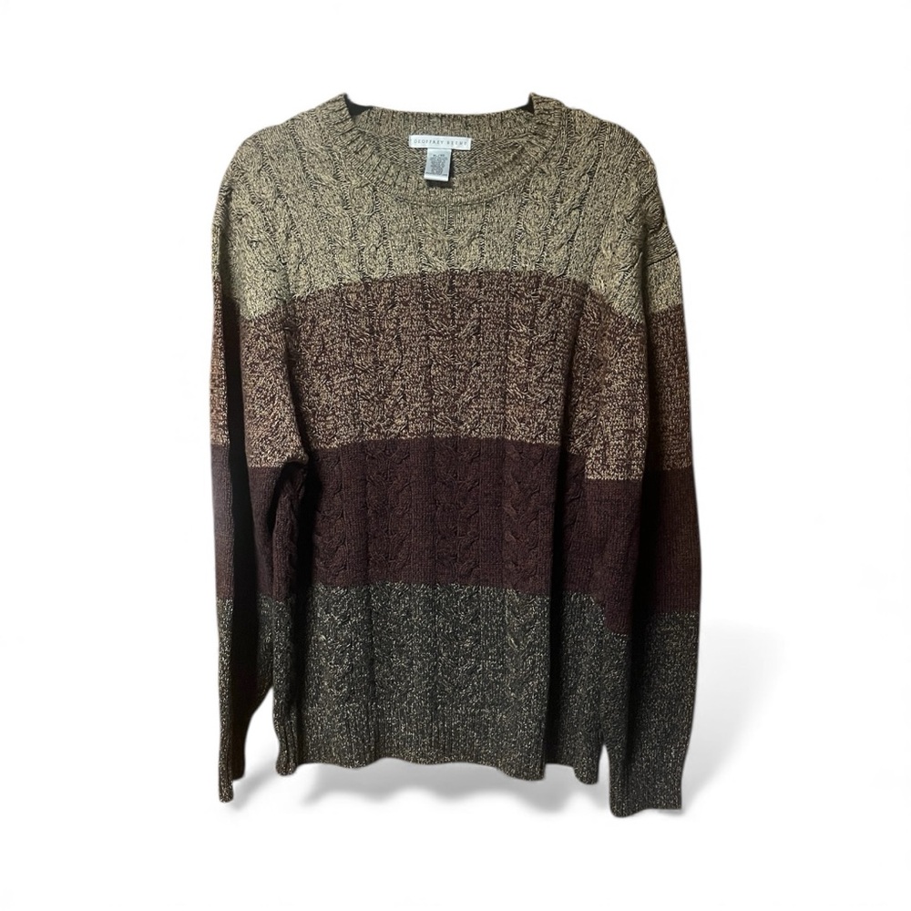 Geoffrey Beene Vintage Cable Knit Men’s Sweater